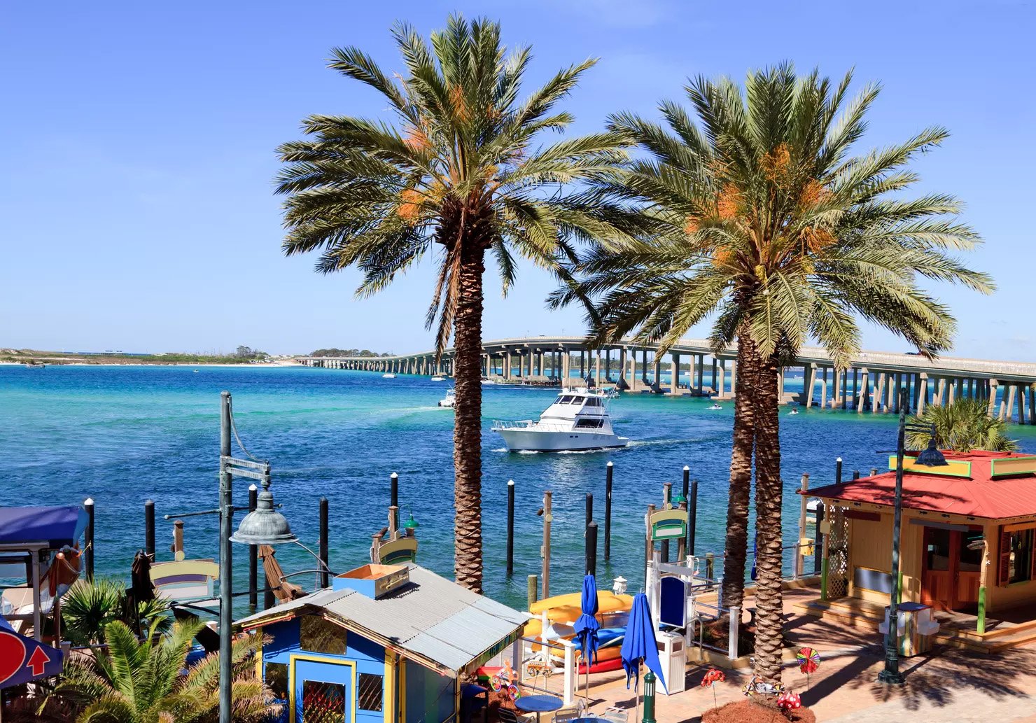 Beautiful coastal waters around Destin Florida